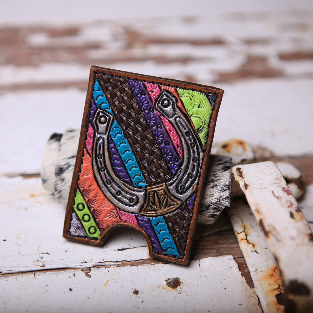 Horse Shoe Card Holder Wallet