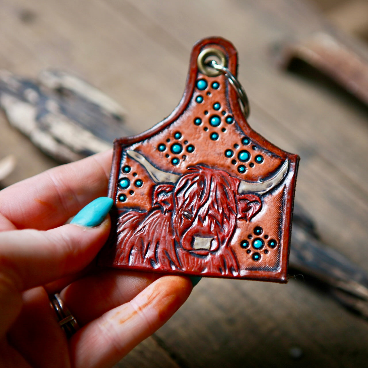 Highland Coo Keychain