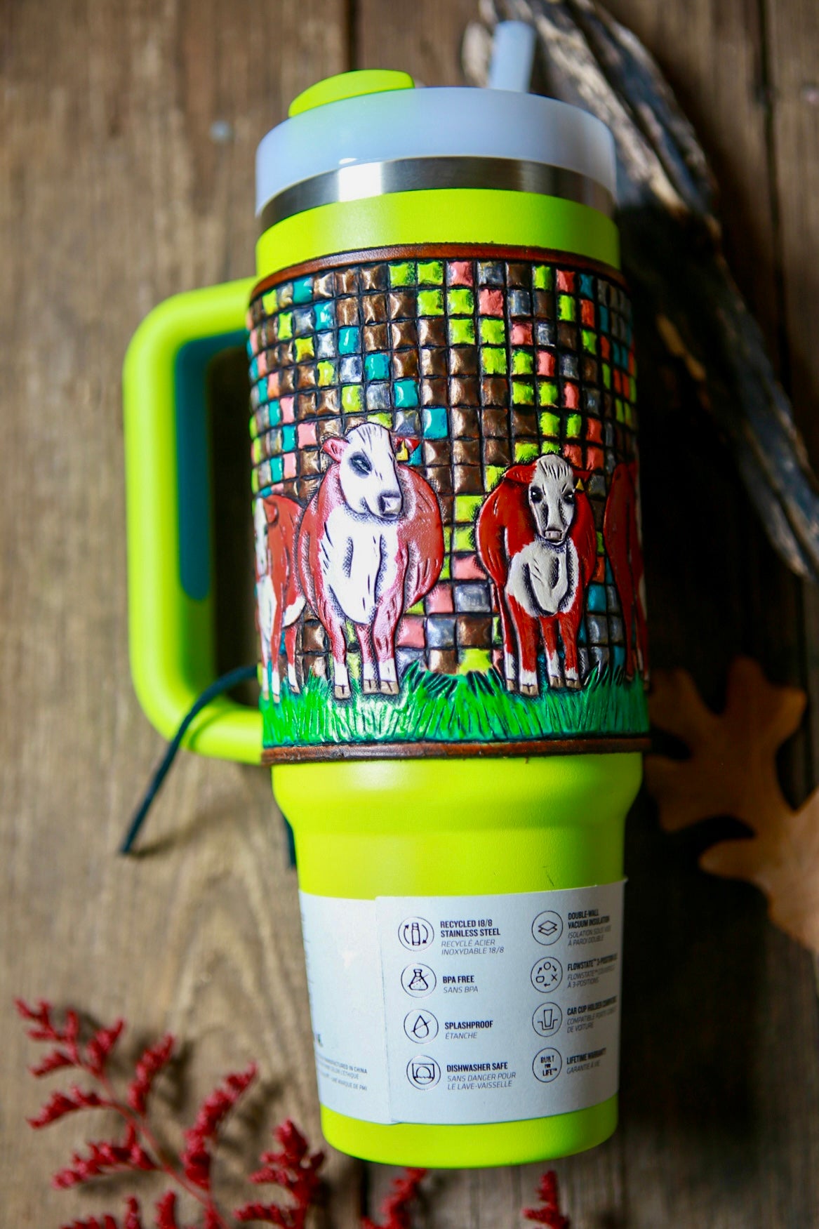 Disco Cows Wrap & Tumbler