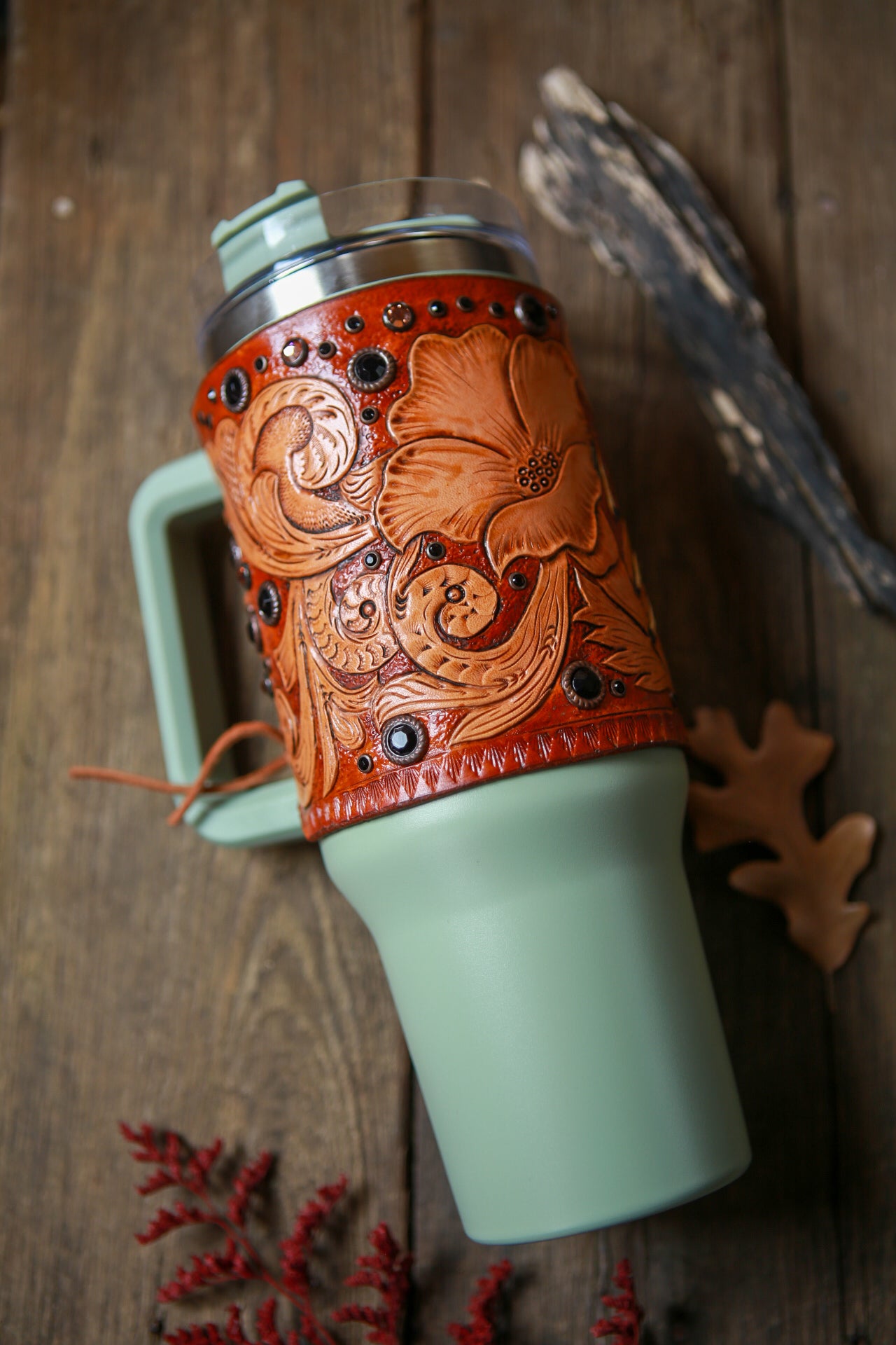 Sepia Paint Horse Wrap & Tumbler