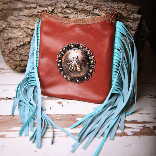 Barrel Racer Concho Crossbody Purse
