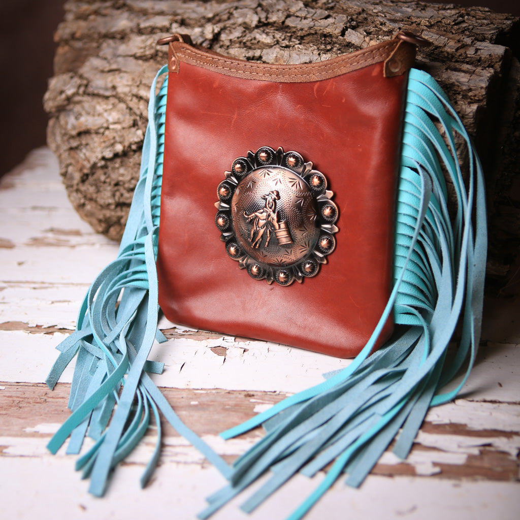 Barrel Racer Concho Crossbody Purse