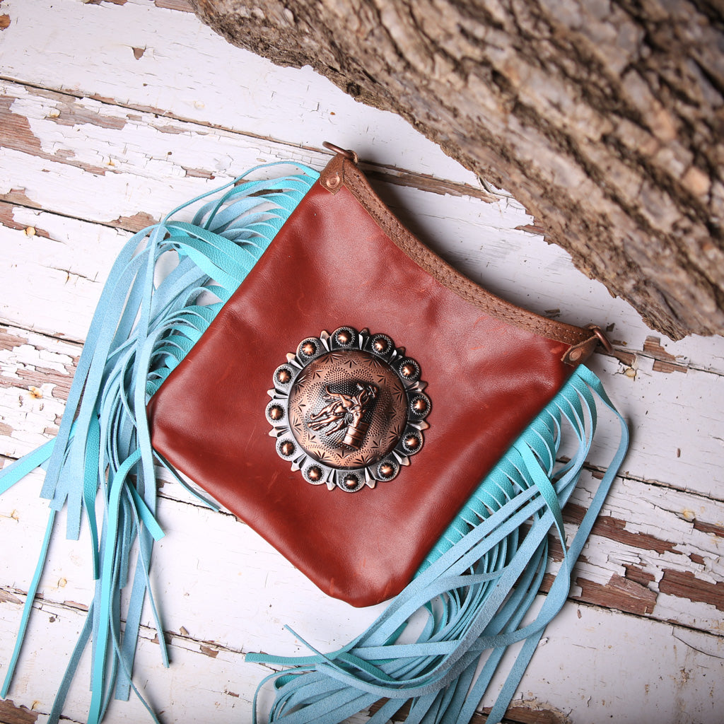 Barrel Racer Concho Crossbody Purse