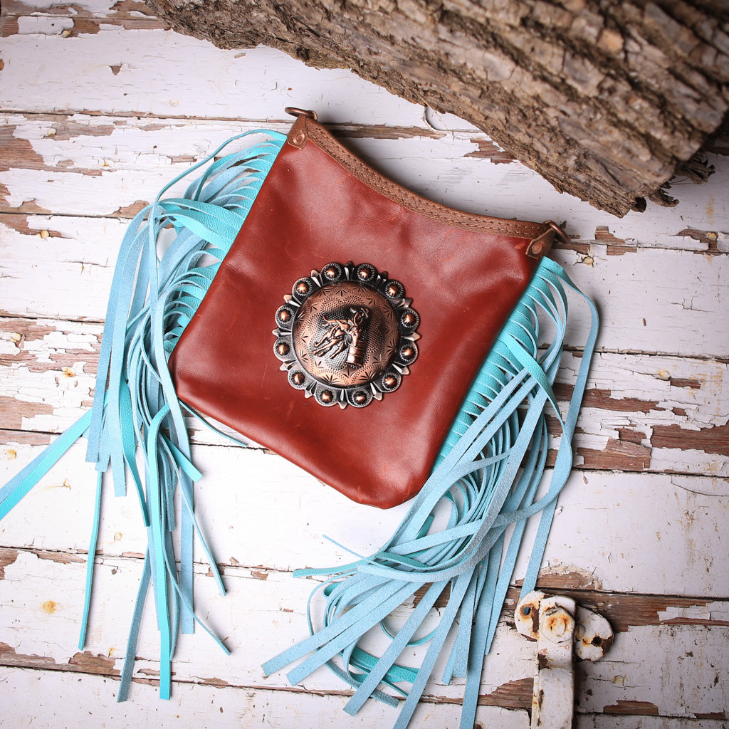Barrel Racer Concho Crossbody Purse