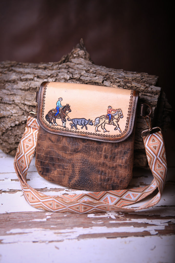 Calf Roping Crossbody Purse