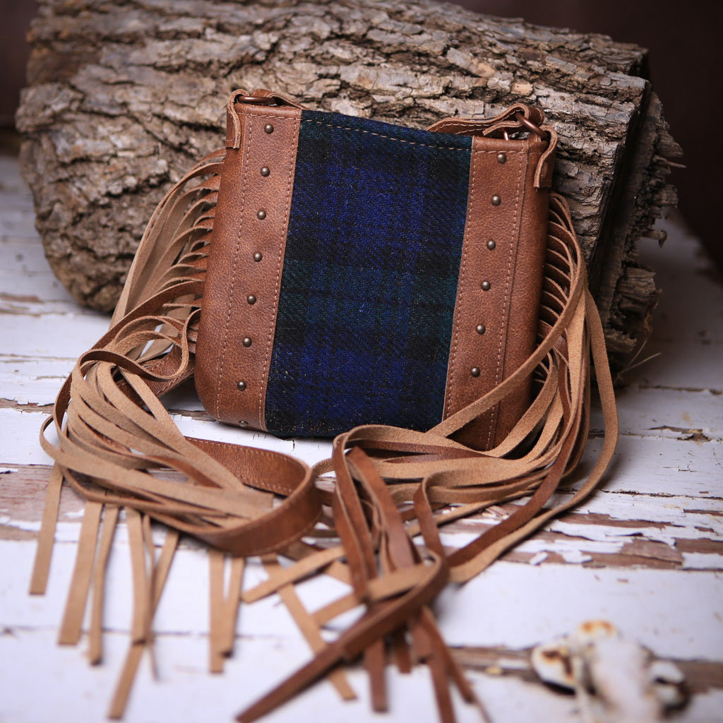 Black Watch Scottish Tartan Crossbody Purse