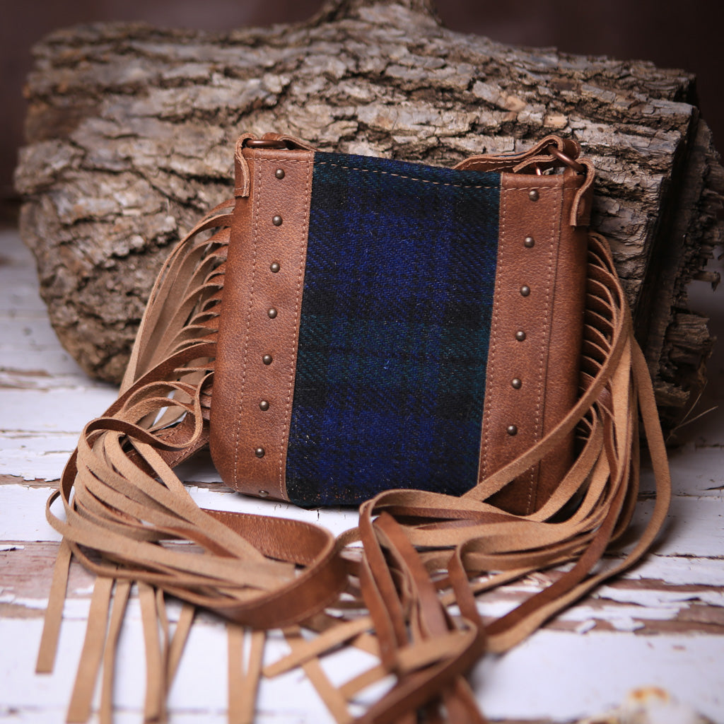 Black Watch Scottish Tartan Crossbody Purse