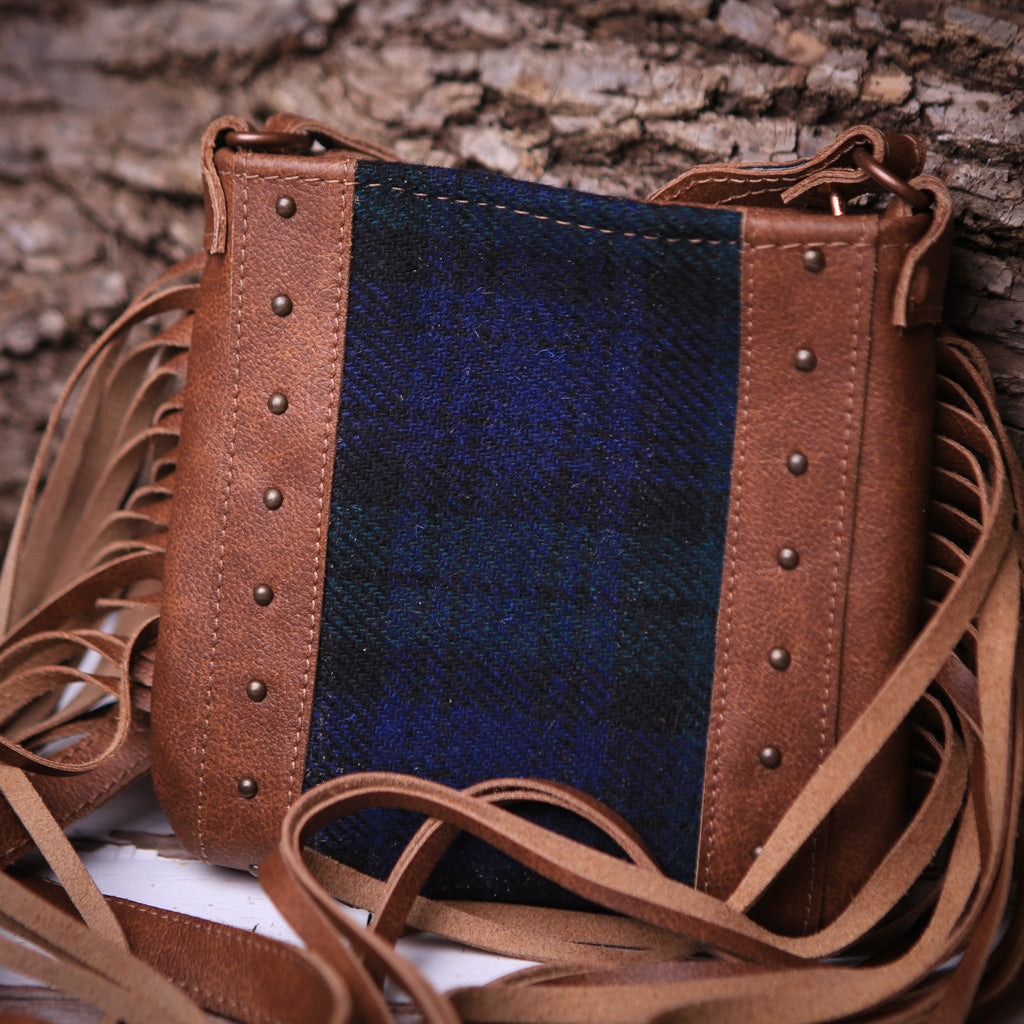 Black Watch Scottish Tartan Crossbody Purse