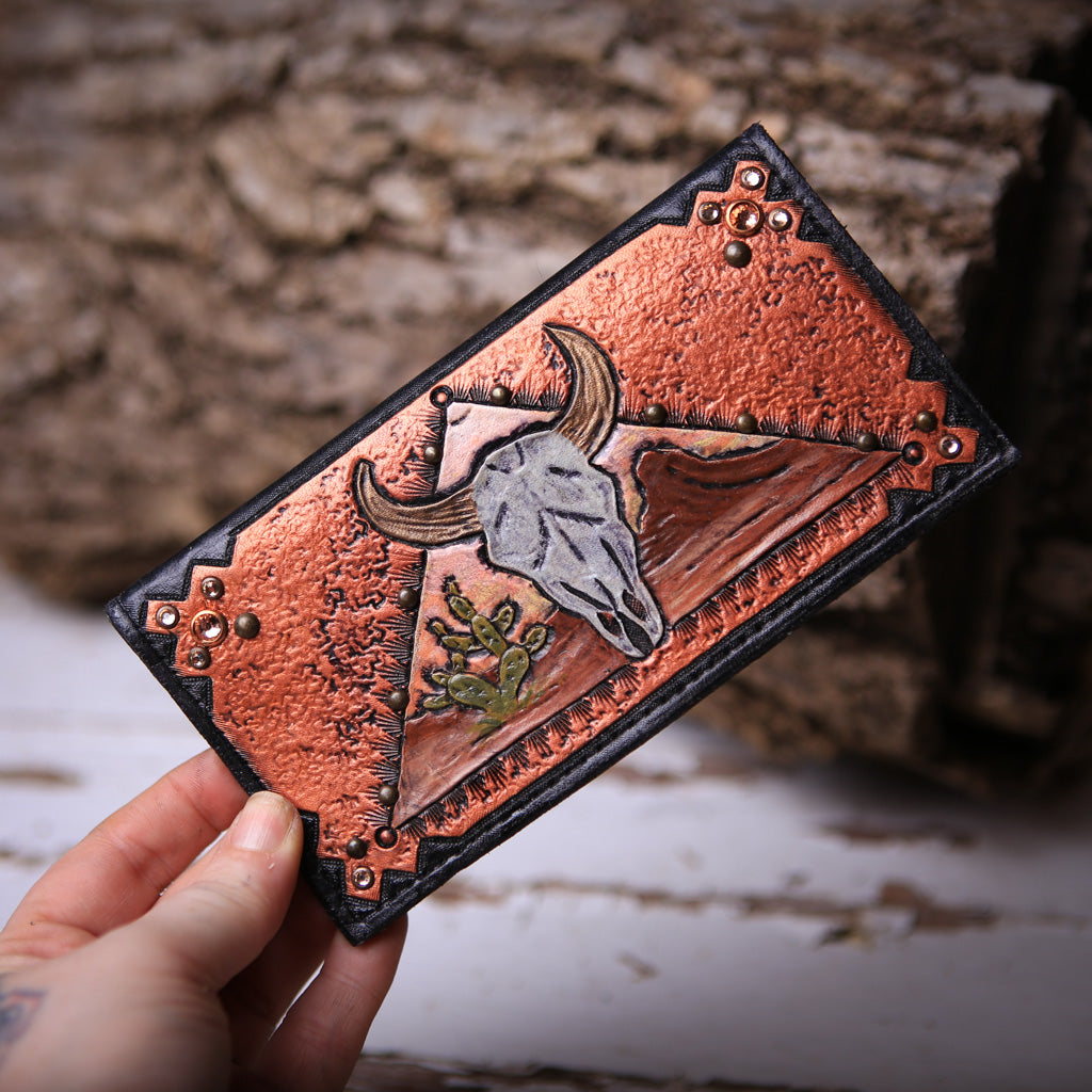 Desert Skulls Checkbook Cover