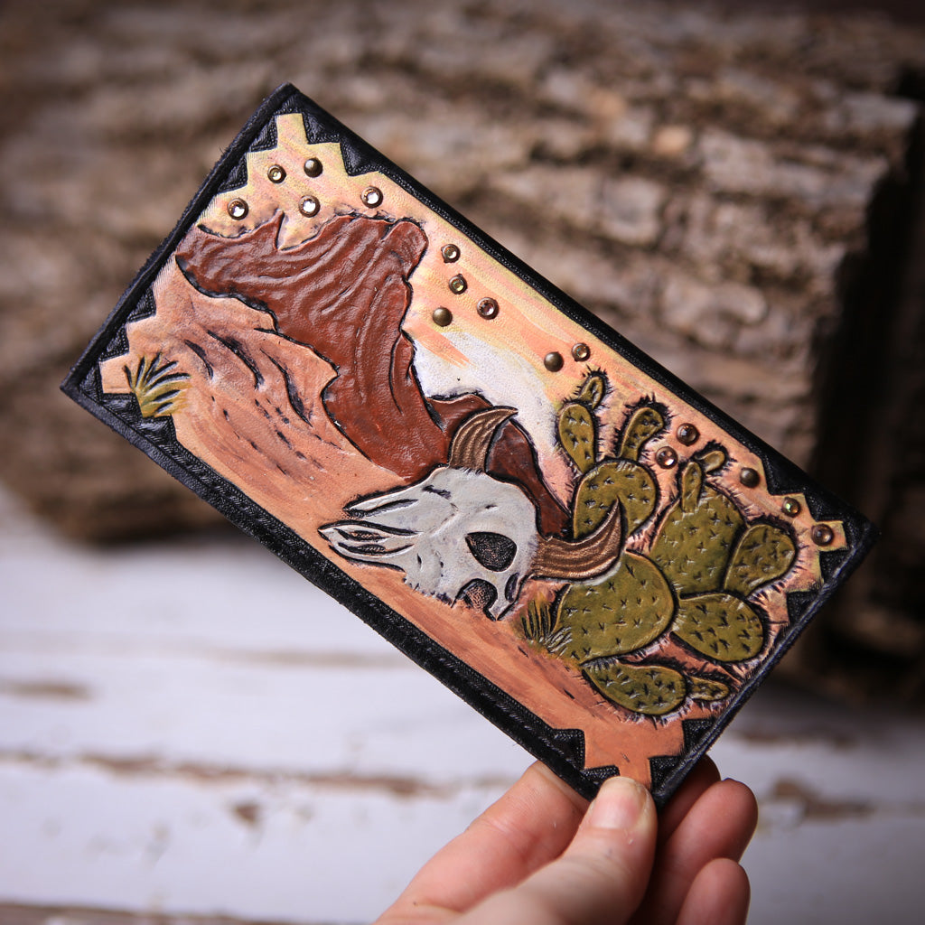 Desert Skulls Checkbook Cover