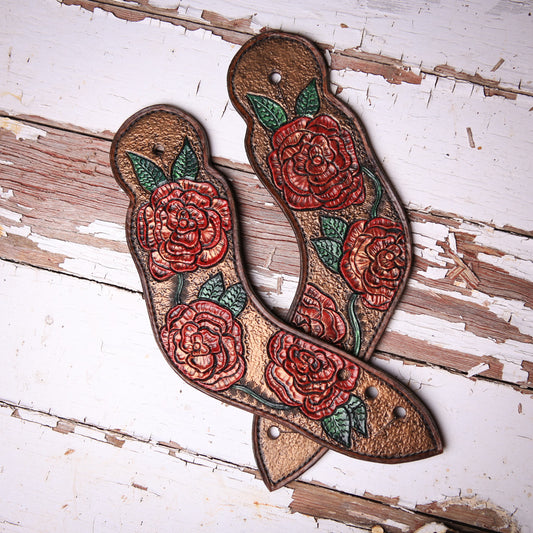 Vintage Rose Dovetail Spur Straps