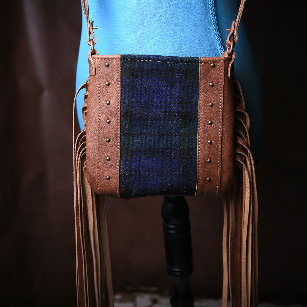 Black Watch Scottish Tartan Crossbody Purse