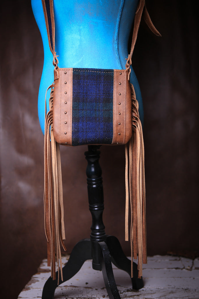 Black Watch Scottish Tartan Crossbody Purse