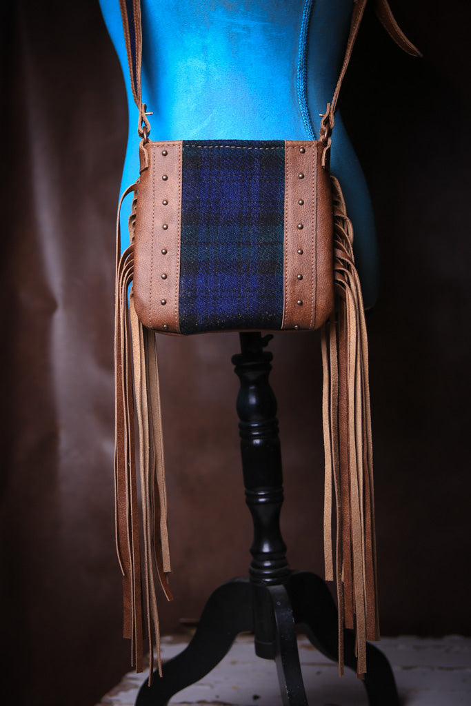 Black Watch Scottish Tartan Crossbody Purse